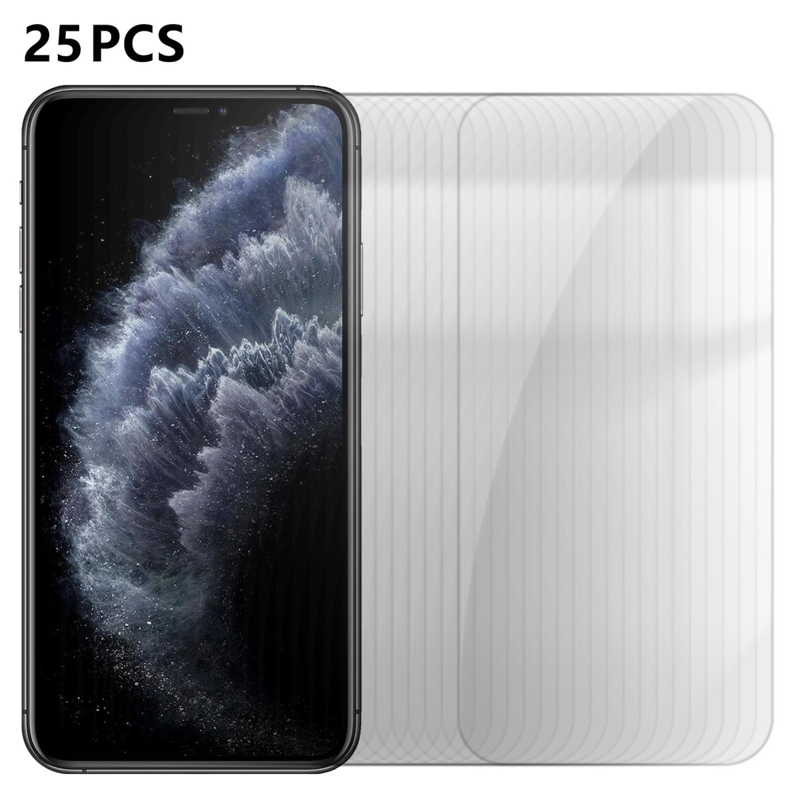 For iPhone 11 Pro 25pcs High-Aluminum Semi-Screen Anti-Fingerprint HD Tempered Glass Film - Shopkiz.com