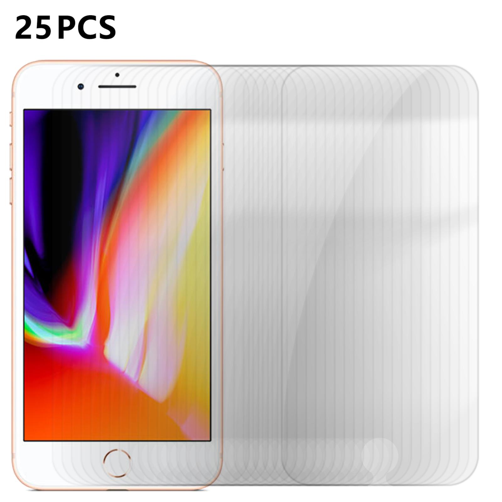 For iPhone 7 Plus 25pcs High-Aluminum Semi-Screen Anti-Fingerprint HD Tempered Glass Film - Shopkiz.com