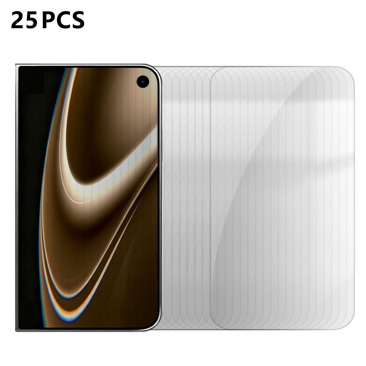 For iPhone Fold Outer Screen 25pcs High-Aluminum Semi-Screen Anti-Fingerprint HD Tempered Glass Film - Shopkiz.com