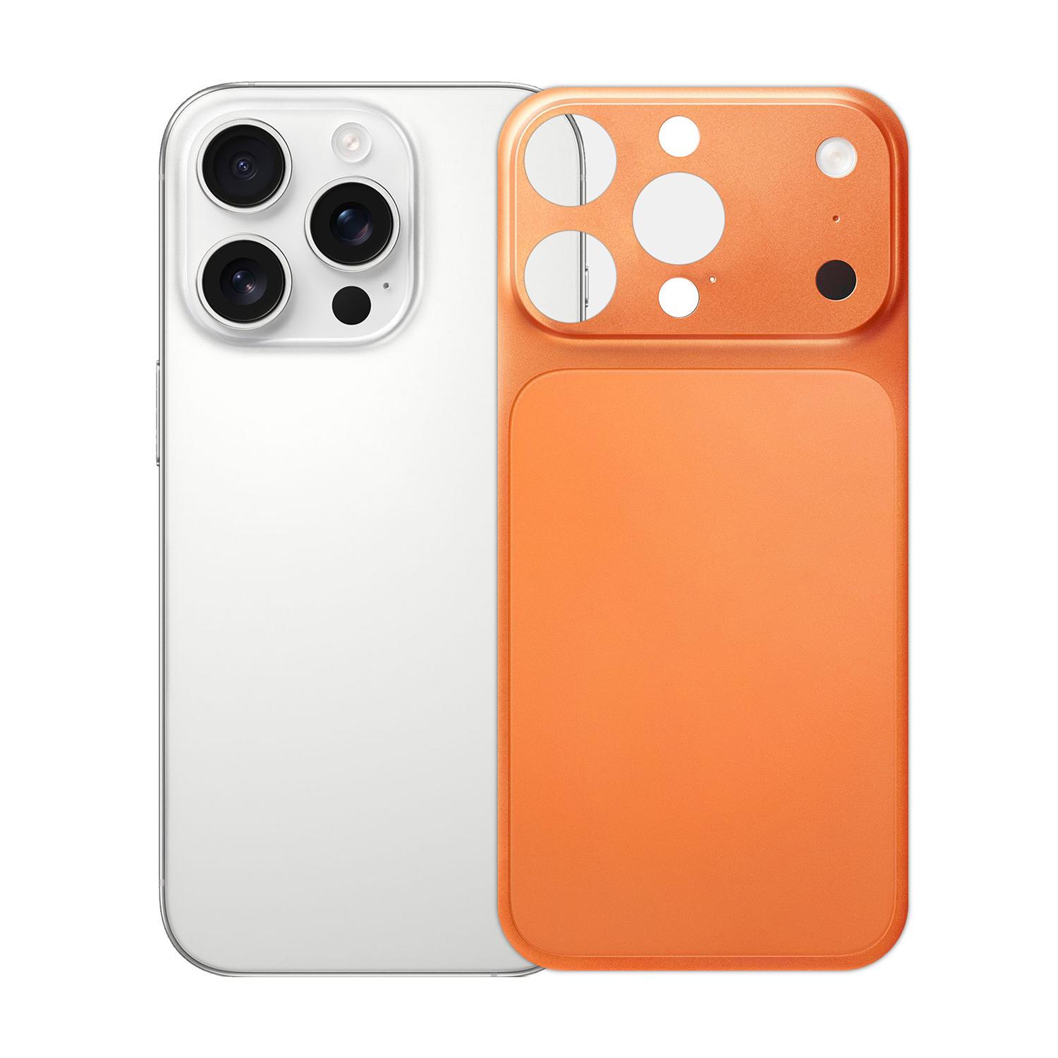 For iPhone 14 Pro Max Instantly Transform Into 17 Pro Series Ultra-Thin Frosted PET Back Cover(Orange) - Shopkiz.com