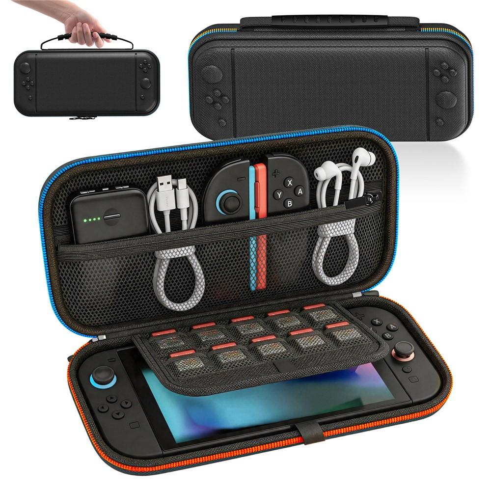 For Nintendo Switch 2 Storage Bag Dual Color Zipper EVA Hard Shell Shockproof Carrying Case