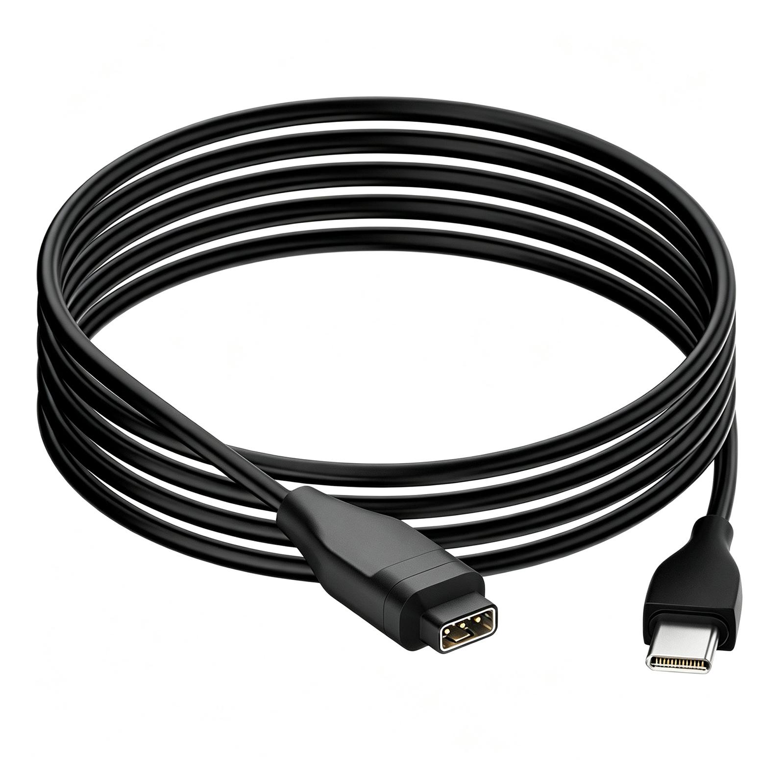 For Coros Pace 3 / Apex 2 / Apex 2 Pro Type-C Port Smart Watch Charging Cable, Length: 1m(Black)