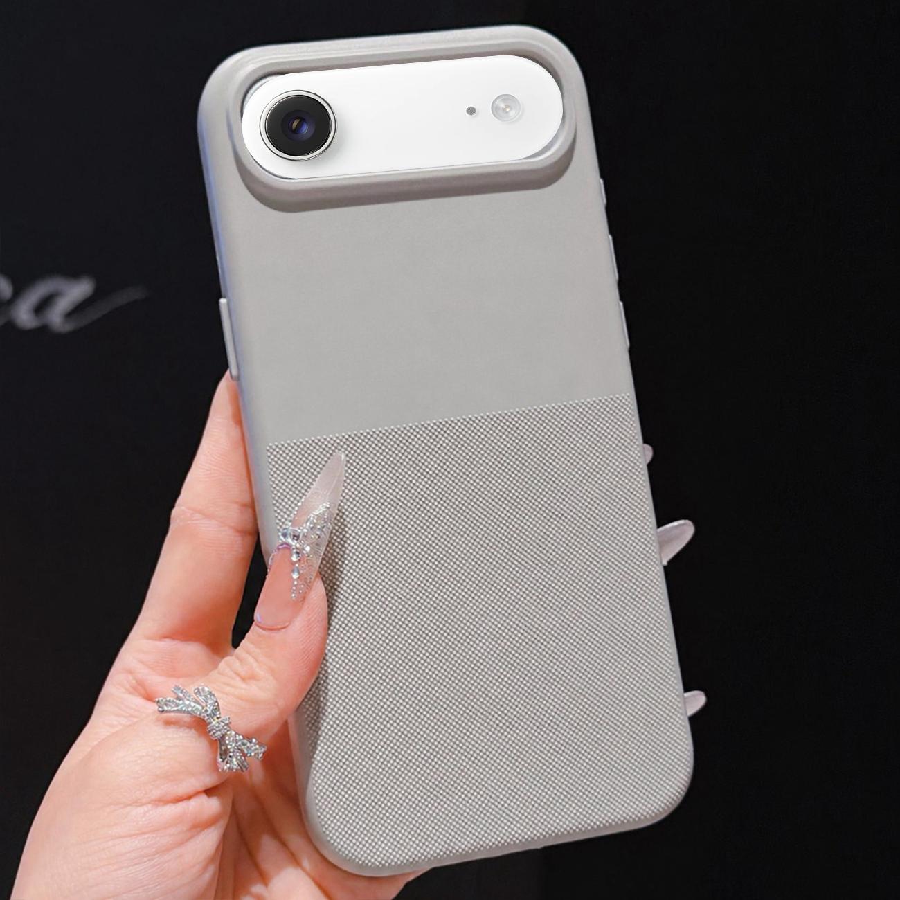 For iPhone Air Imitation Dot-texture TPU Phone Case(Gray) - Shopkiz.com
