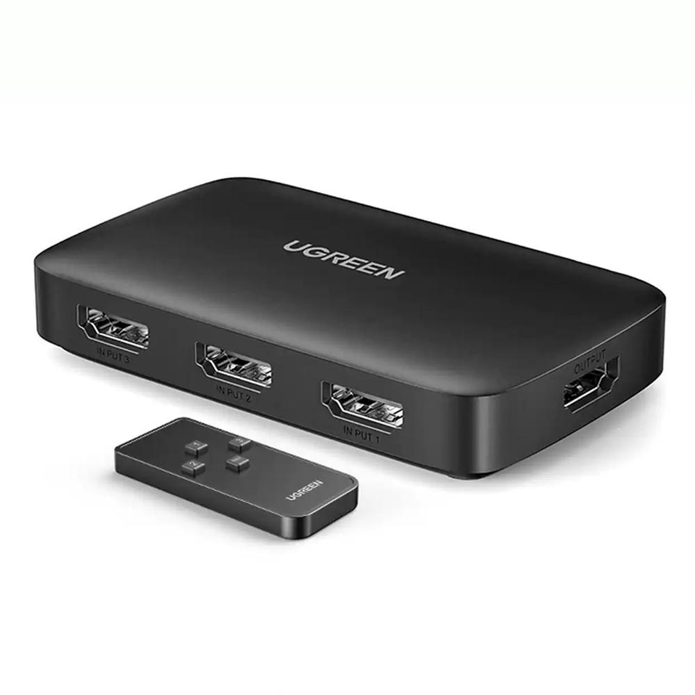 UGREEN CM332-80125 4K 30Hz Splitter Switcher 3 Input 1 Output HD Switch - Shopkiz.com