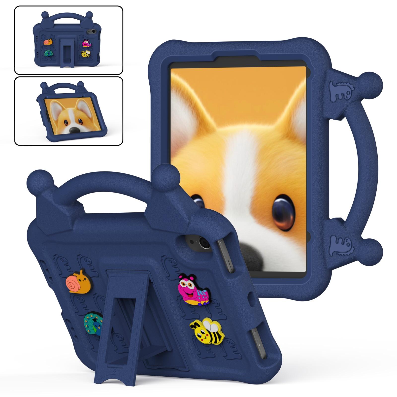 For iPad mini 2024 / mini 6 Animal Paradise Handle EVA Tablet Case with Holder(Navy Blue) - Shopkiz.com