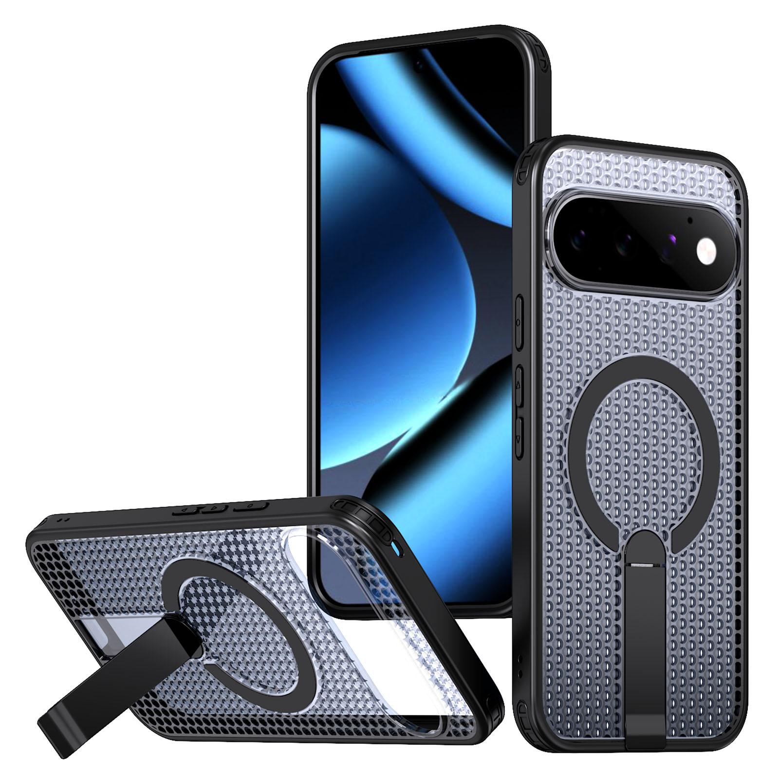For Google Pixel 11 Pro XL Kalebol Honeycomb Cooling MagSafe Holder Phone Case(Black) - Shopkiz.com