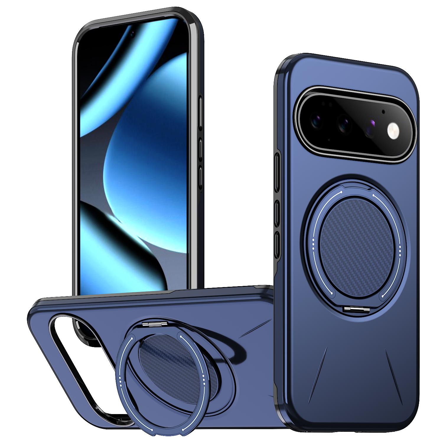 For Google Pixel 11 Pro Kalebol Magnetic MagSafe Rotation Holder PC Phone Case(Blue) - Shopkiz.com