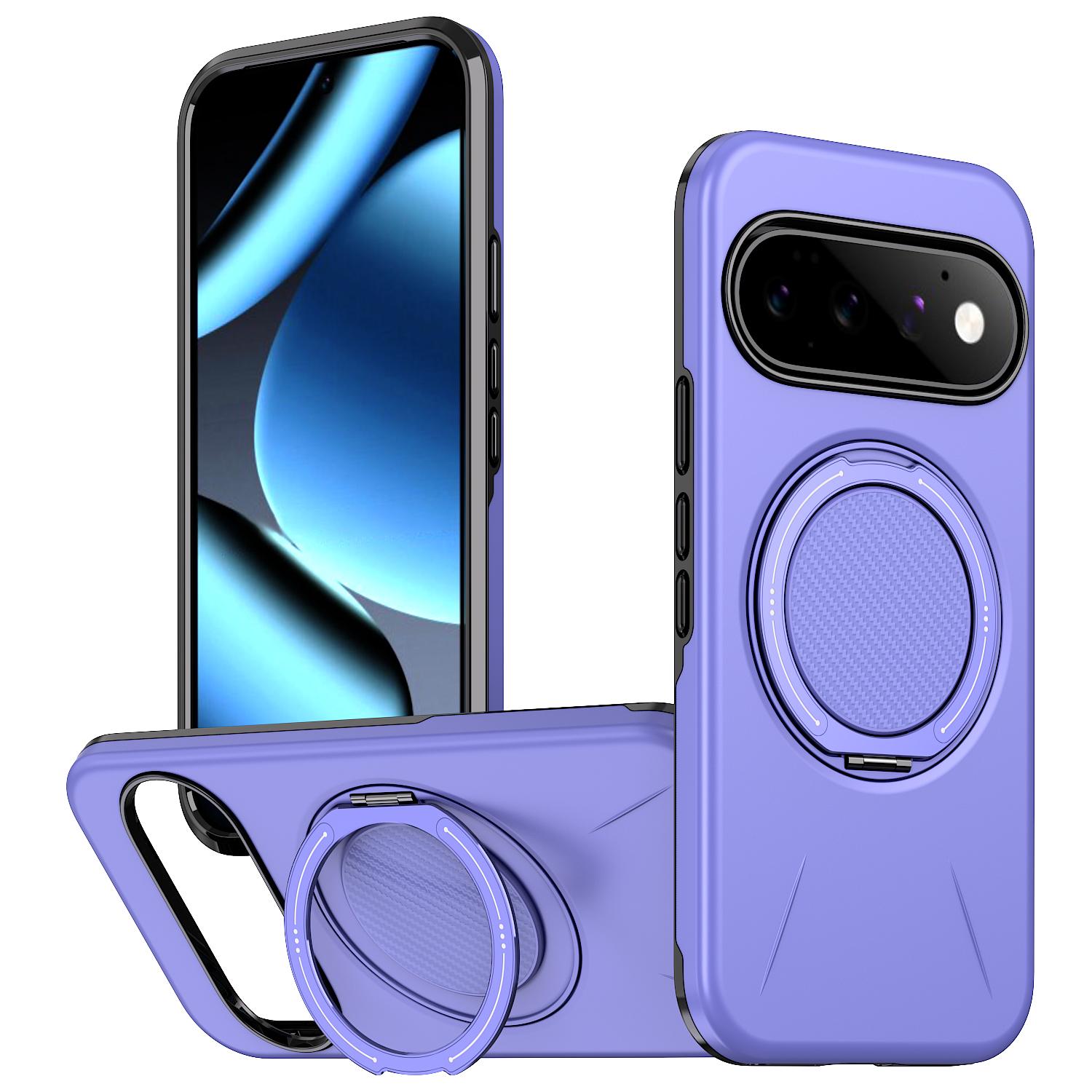 For Google Pixel 11 Pro Kalebol Magnetic MagSafe Rotation Holder PC Phone Case(Lilac) - Shopkiz.com