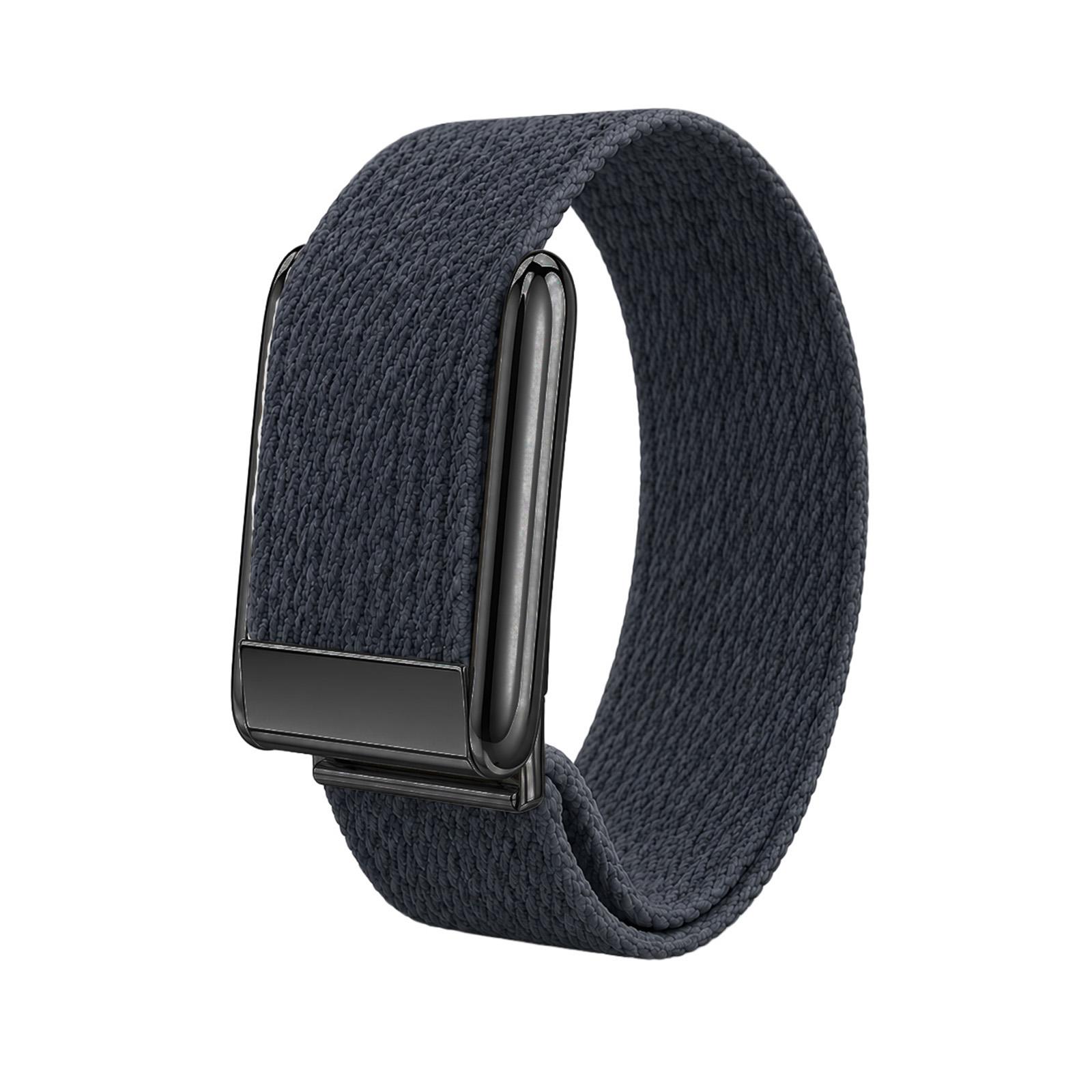 For WHOOP 5.0 Regular Woven Nylon Watch Band(Gray+Black) - Shopkiz.com