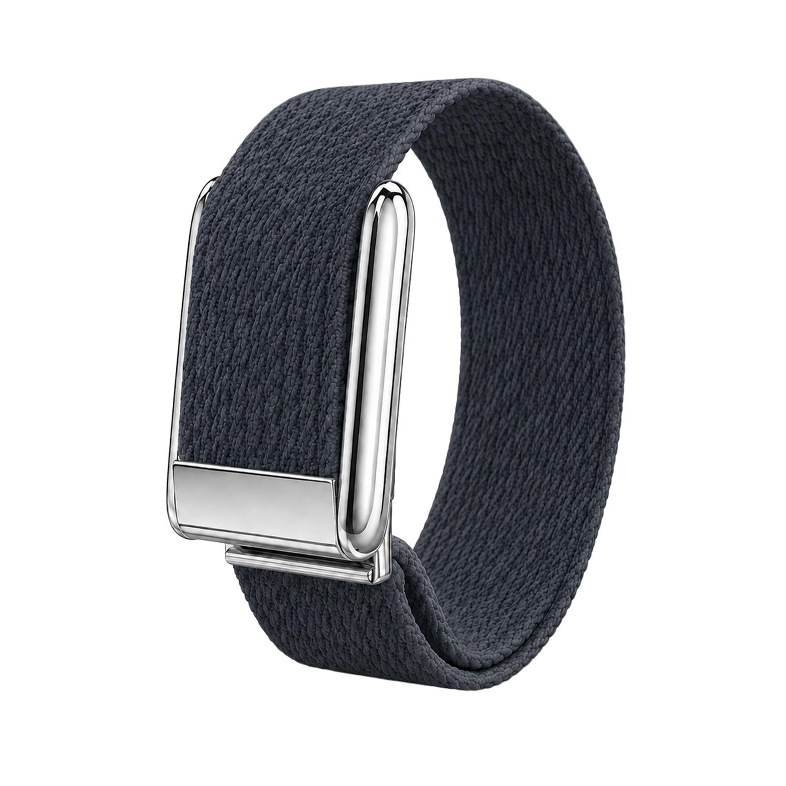 For WHOOP 5.0 Electrocardiogram Woven Nylon Watch Band(Gray+Silver) - Shopkiz.com