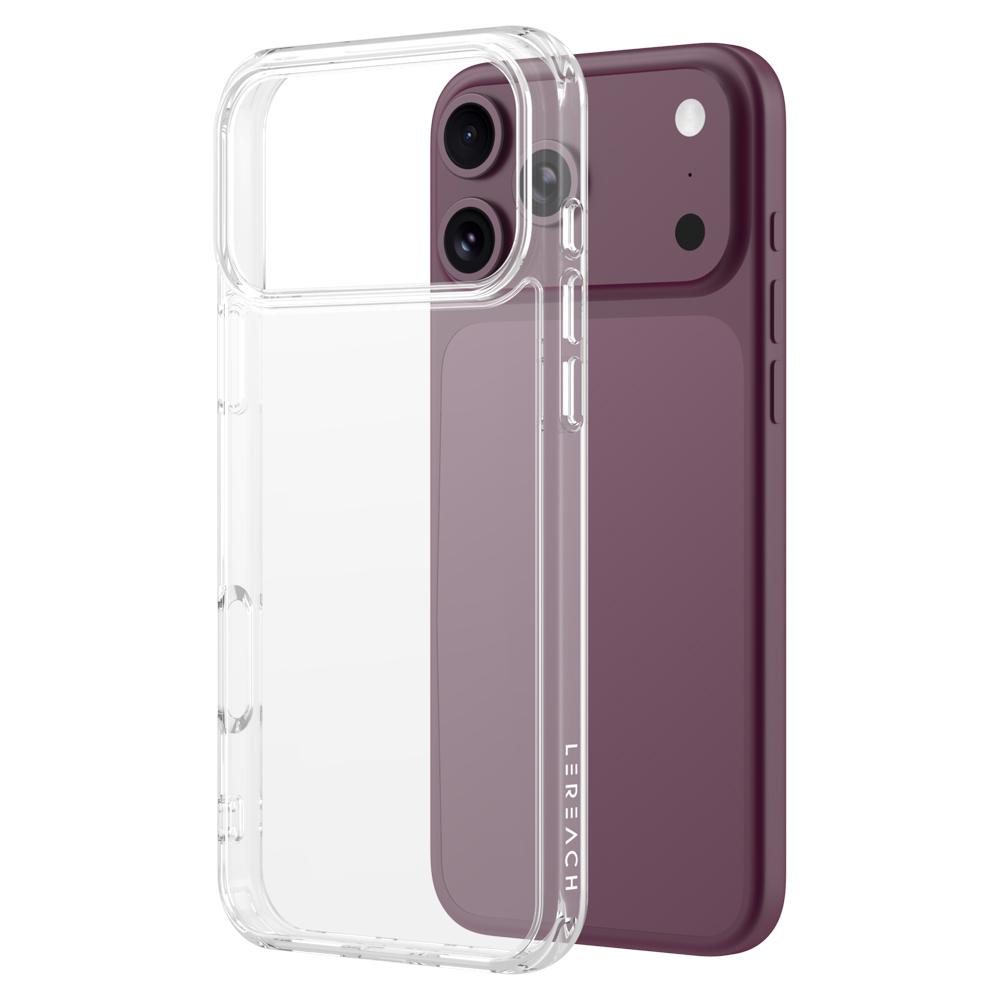 For iPhone 18 Pro LeReach TOC Clear Series Composite Armor TPU Acrylic Hybrid Shockproof Phone Case(Transparent) - Shopkiz.com
