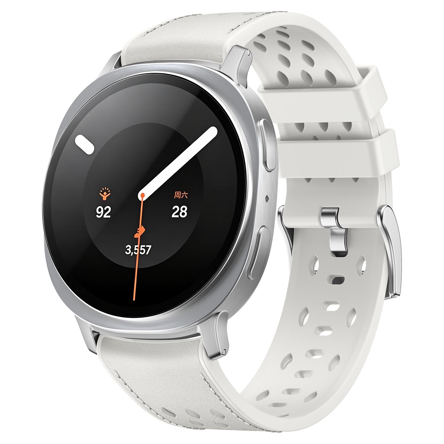 For Galaxy Watch9 / 8 / 8 Classic Mesh Vegan Leather-Coated Silicone Watch Band(Beige) - Shopkiz.com