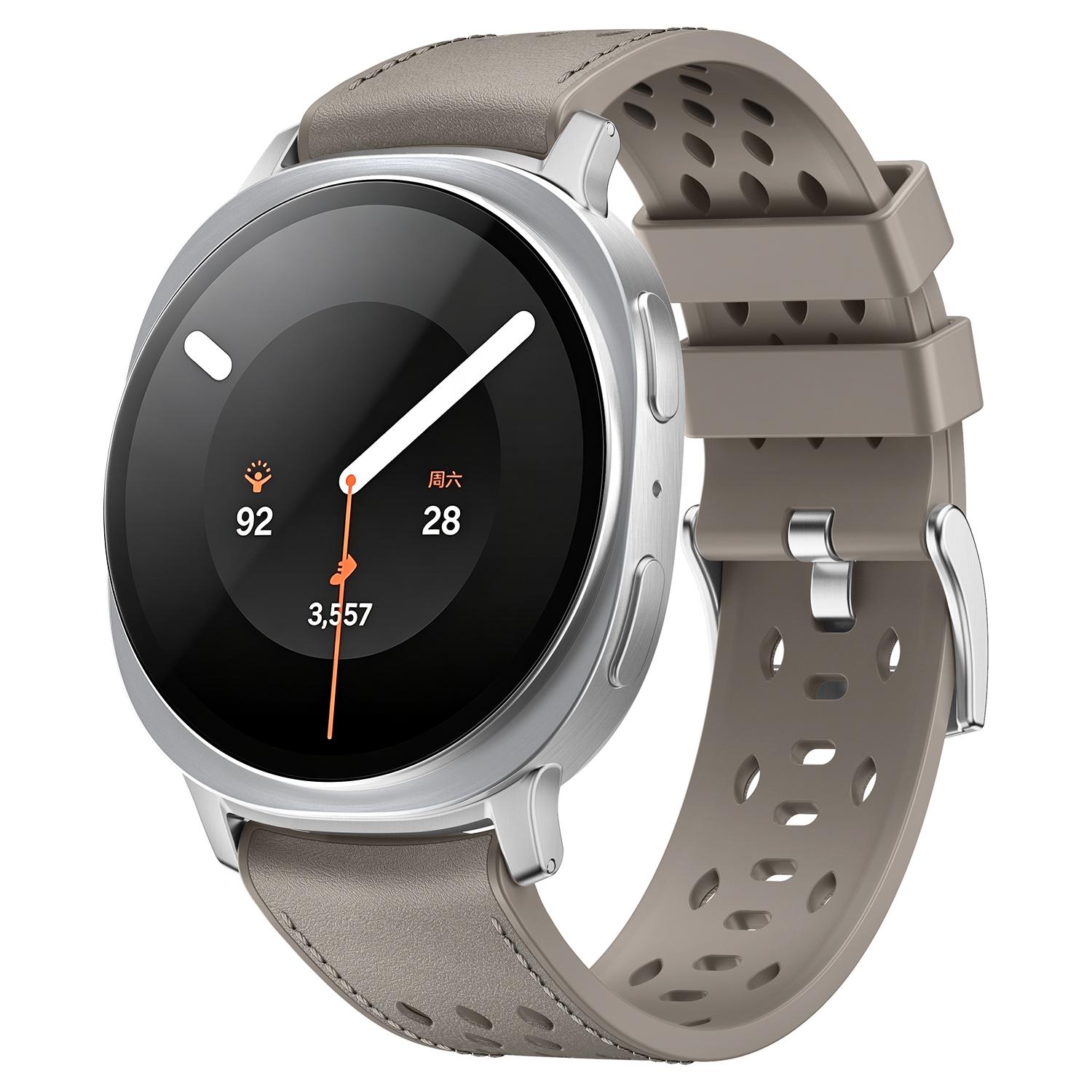 For Galaxy Watch9 / 8 / 8 Classic Mesh Vegan Leather-Coated Silicone Watch Band(Dark Gray) - Shopkiz.com