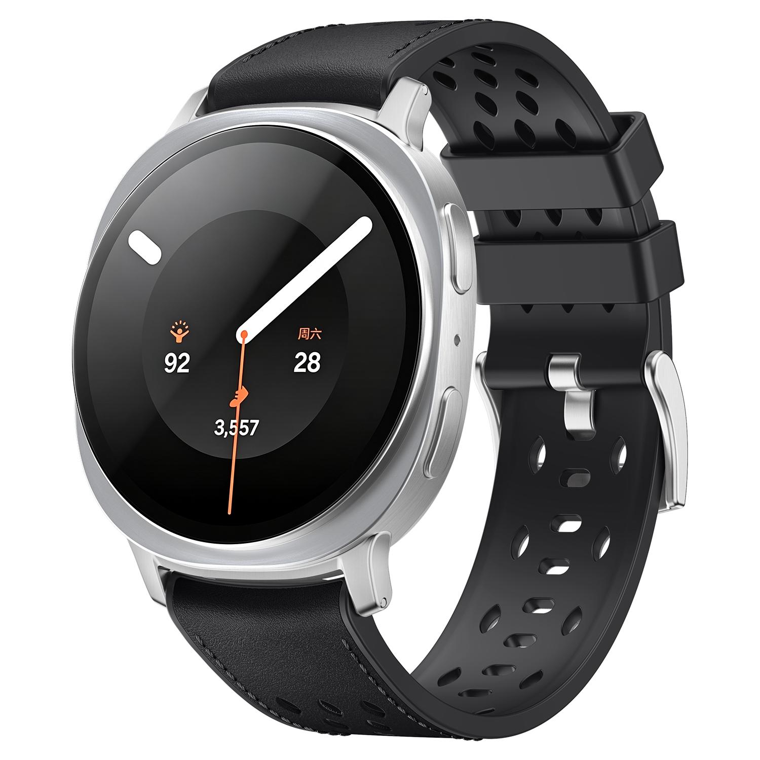 For Galaxy Watch9 / 8 / 8 Classic Mesh Vegan Leather-Coated Silicone Watch Band(Black) - Shopkiz.com