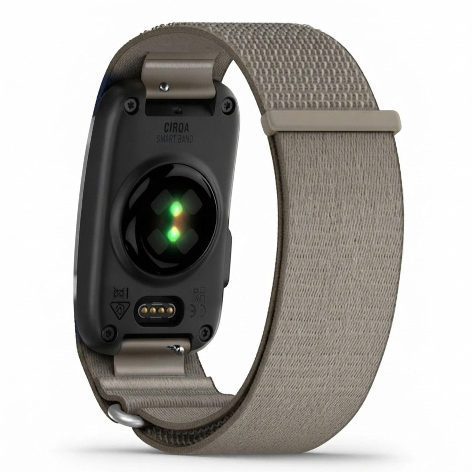 For Garmin CIRQA Smart Band Full Cover Nylon Hook and Loop Fastener Watch Band, Size:L-XL(Soft Mist Gray) - Shopkiz.com