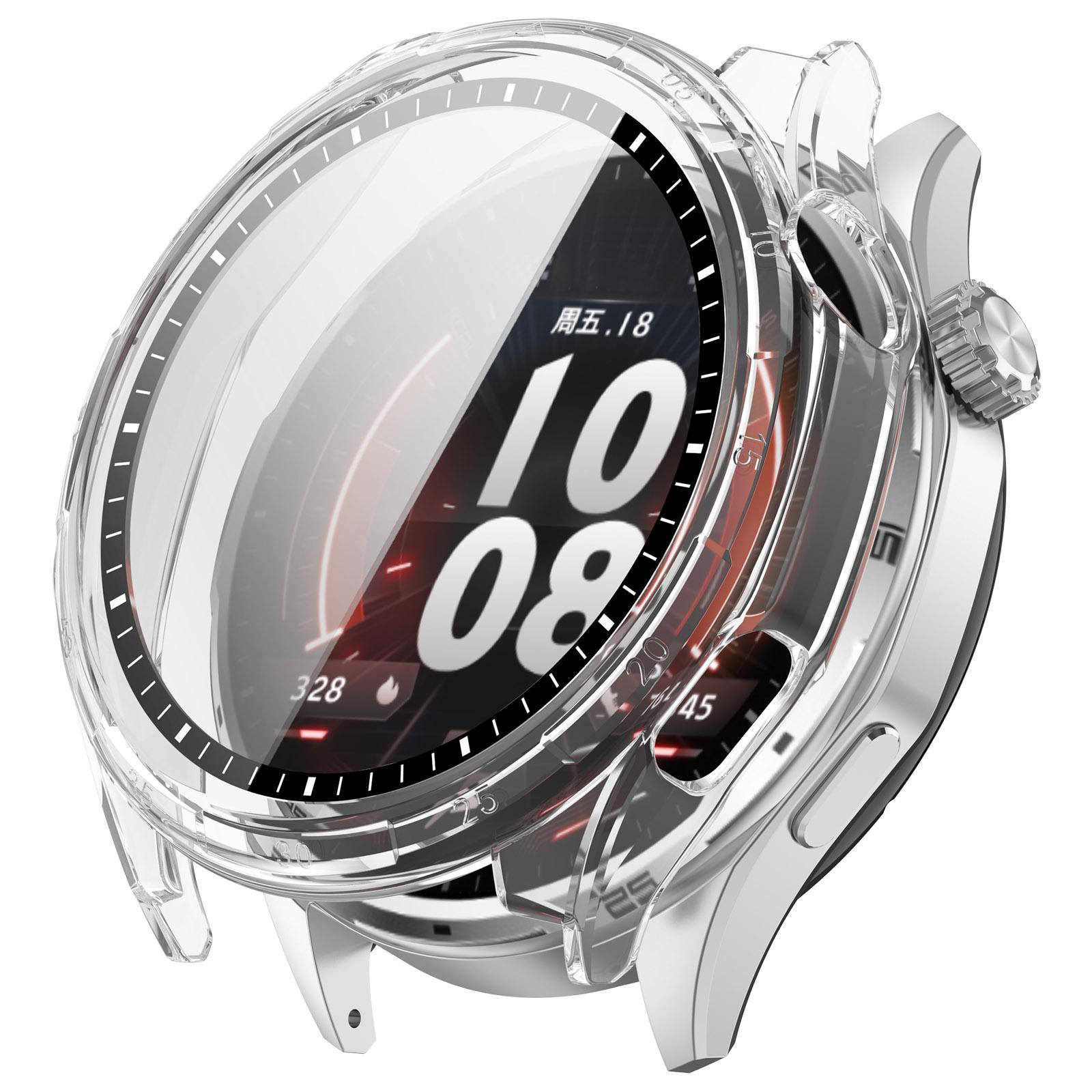 For Honor Watch 6 / 6 Plus Scale Style Tempered Film Integrated PC Watch Protective Case(Transparent) - Shopkiz.com