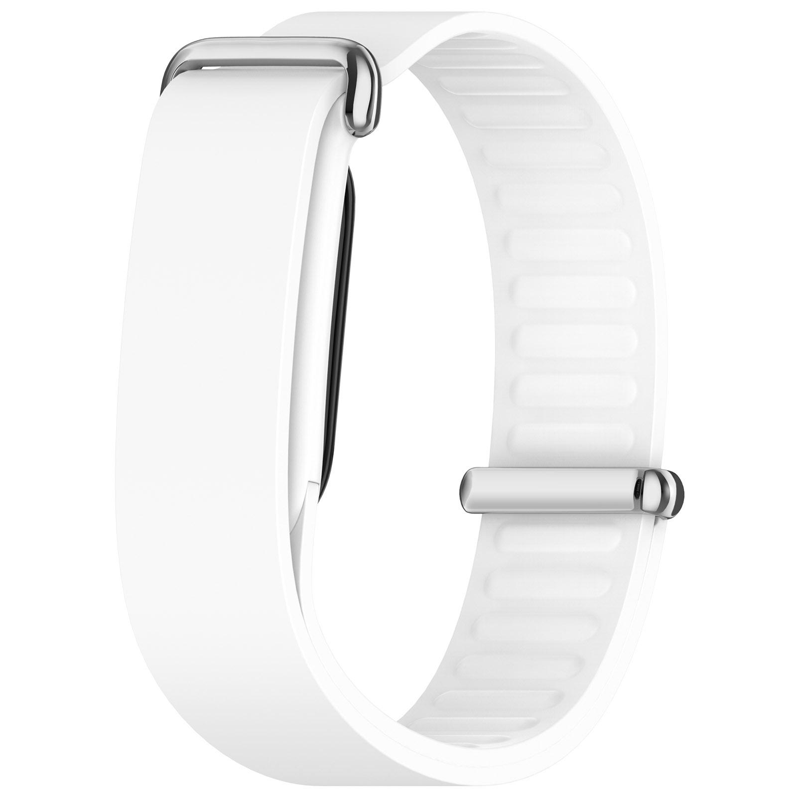 For Google Fitbit Air Metal Buckle Wave Texture Silicone Watch Band(White) - Shopkiz.com