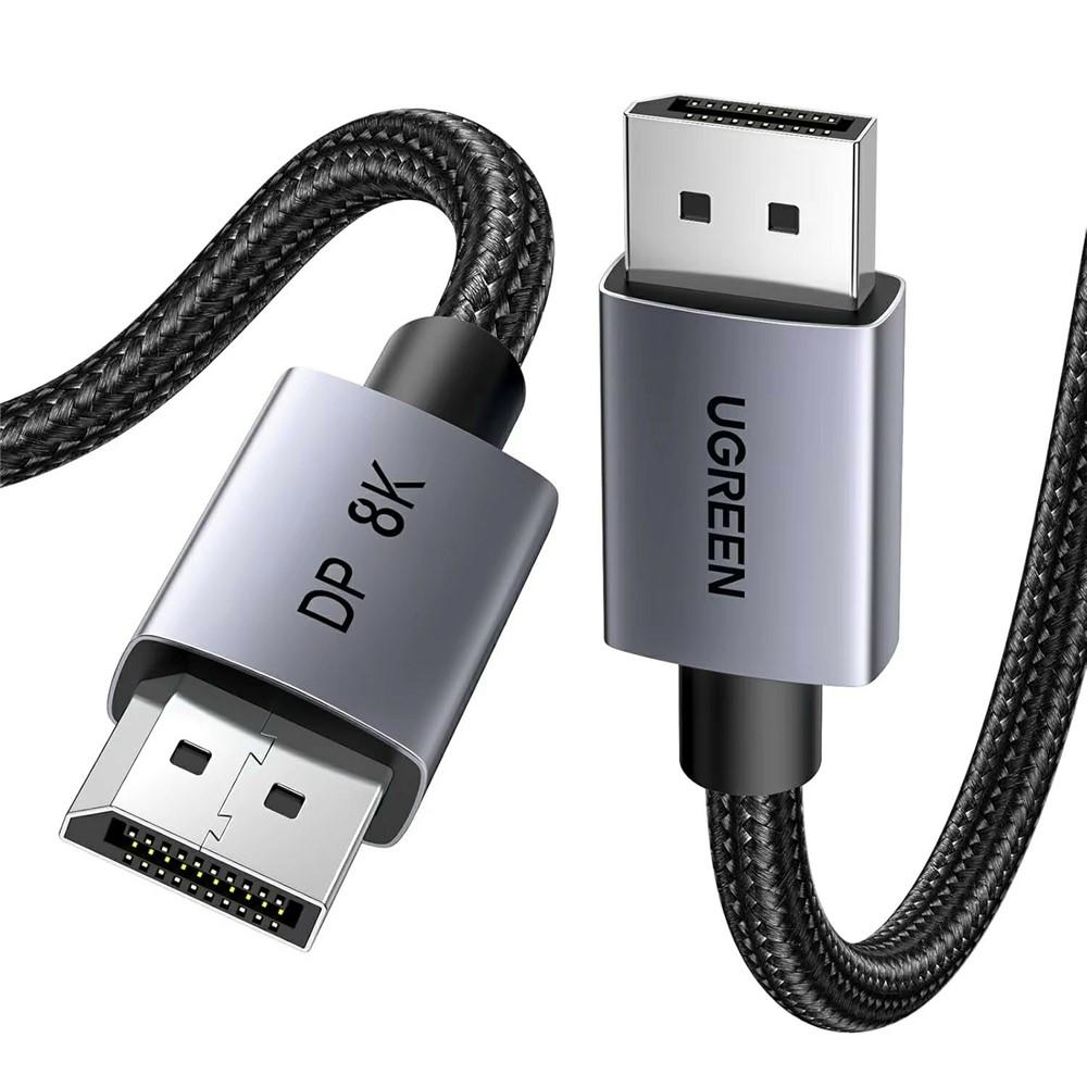 UGREEN DP120 Braided Nylon Cord DisplayPort 1.4 Cable, Length: 5m - Shopkiz.com