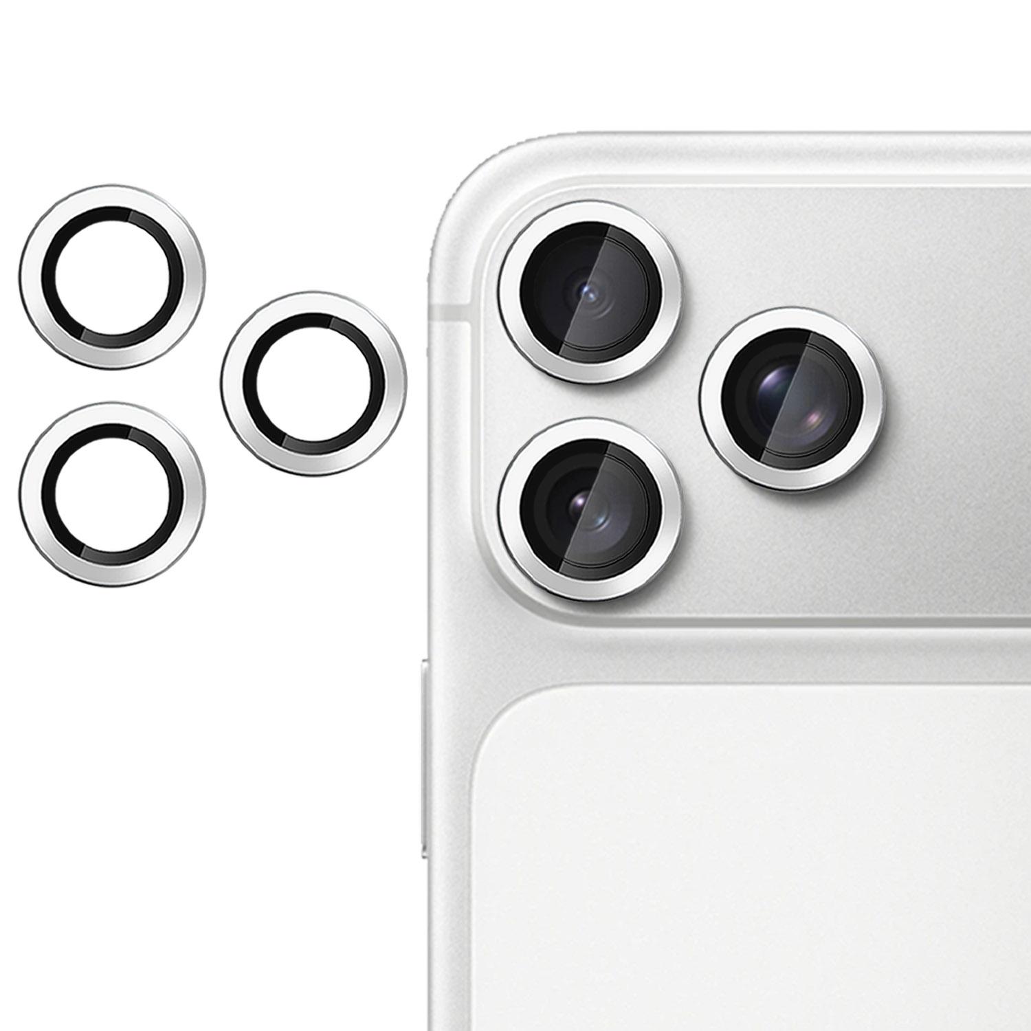 For iPhone 18 Pro Kalebol No Flicker Ultra-Thin Individual Camera Lens Tempered Glass Film(Silver) - Shopkiz.com