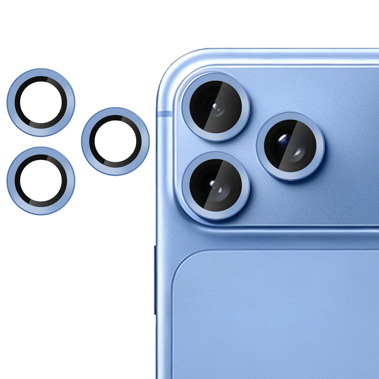 For iPhone 18 Pro Kalebol No Flicker Ultra-Thin Individual Camera Lens Tempered Glass Film(Light Blue) - Shopkiz.com