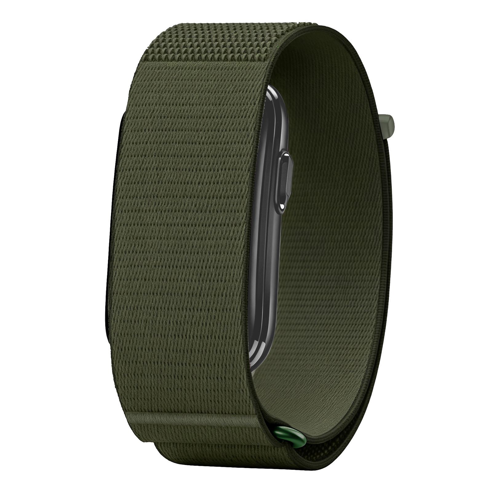For Garmin CIRQA Smart Band Nylon Hook and Loop Fastener Watch Band(Olive Green) - Shopkiz.com