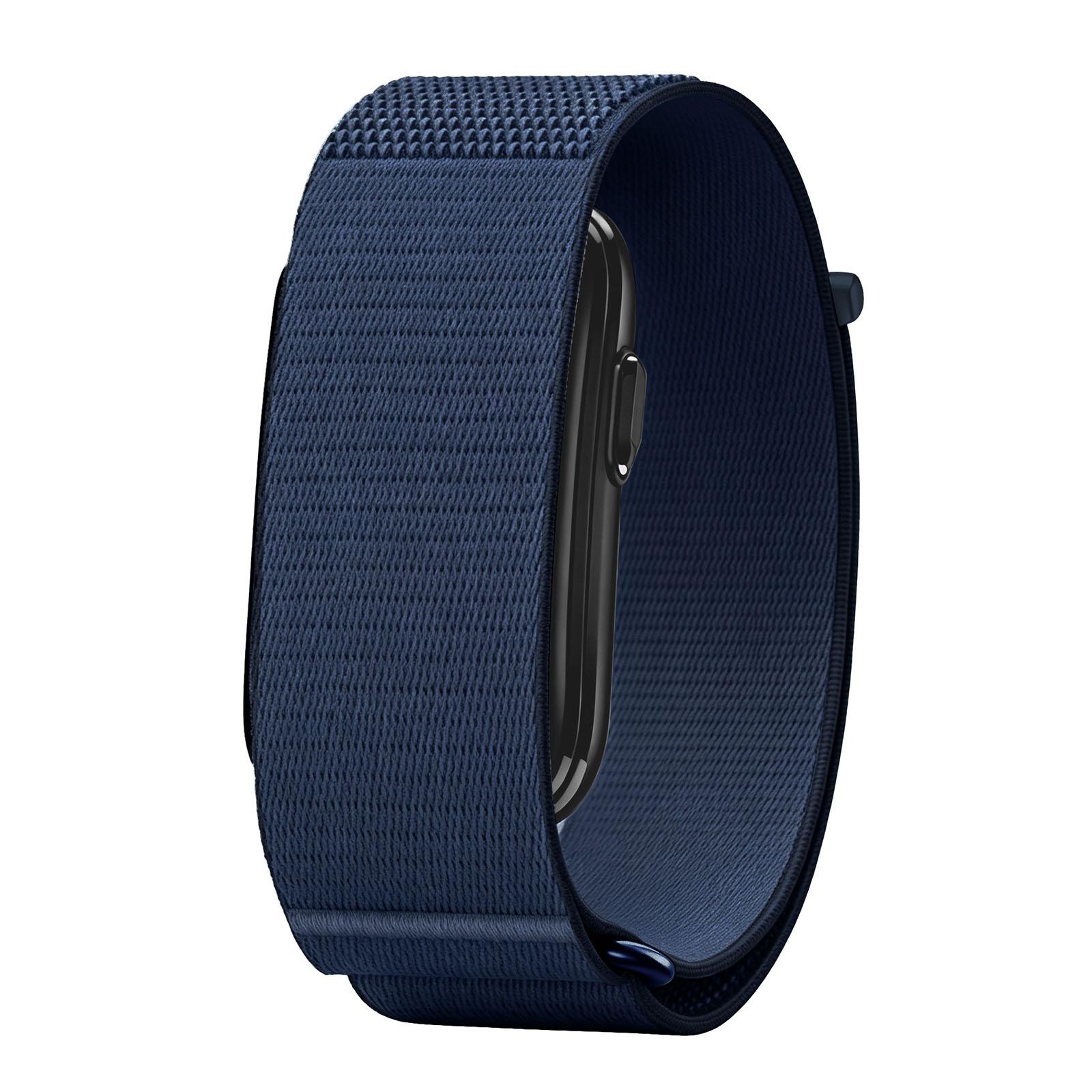 For Garmin CIRQA Smart Band Nylon Hook and Loop Fastener Arm Band(Denim Blue) - Shopkiz.com