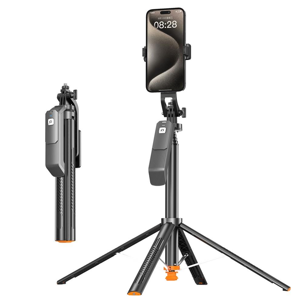 T04 1.77m Selfie Stick Tripod 360-Degree Pan-Tilt Head 1 / 4 Thread Mount for Smartphone Action Camera - Shopkiz.com