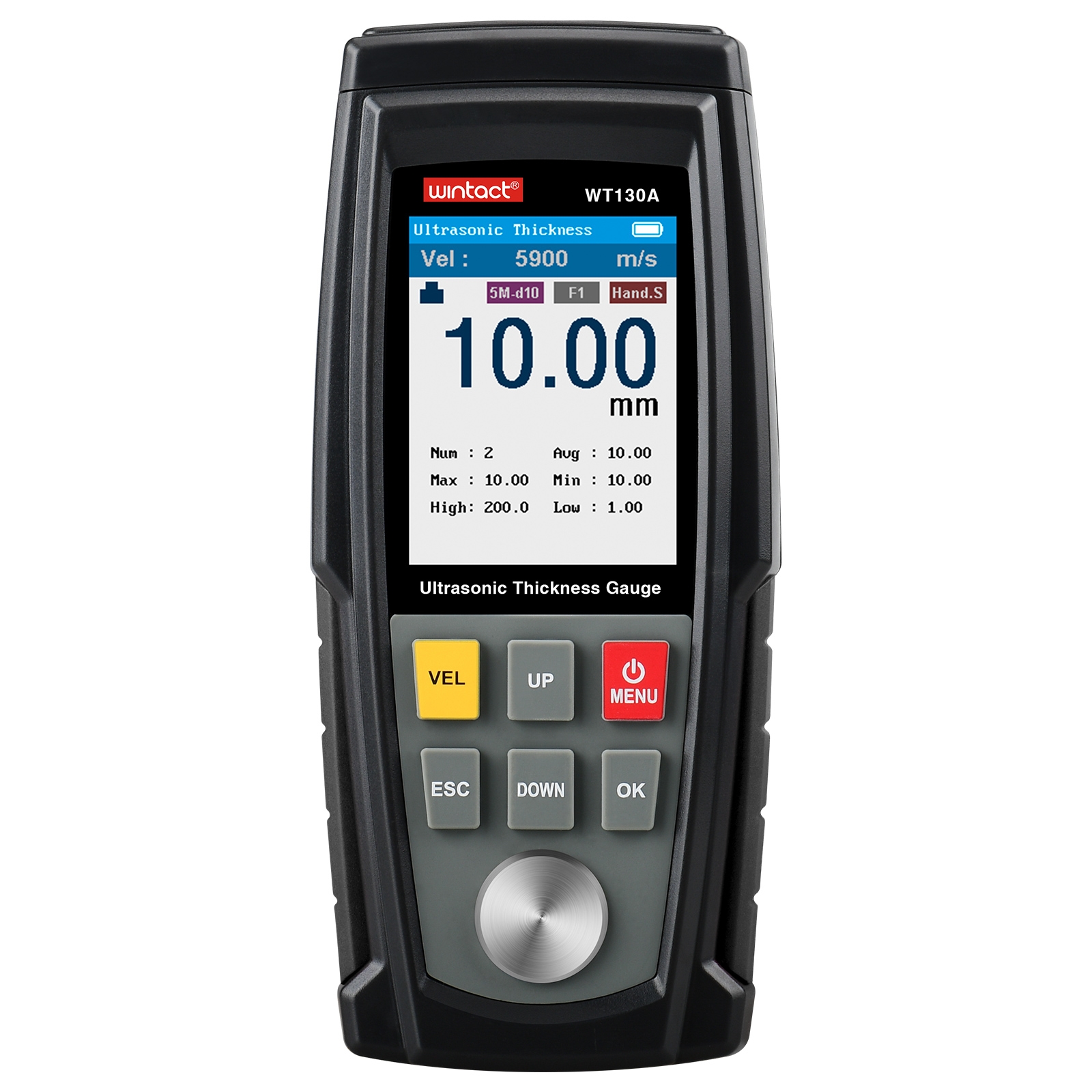 Wintact WT130A Digital Ultrasonic Thickness Gauge Meter Tester USB Charging Digital Thickness Metal Tester High Precision - Shopkiz.com