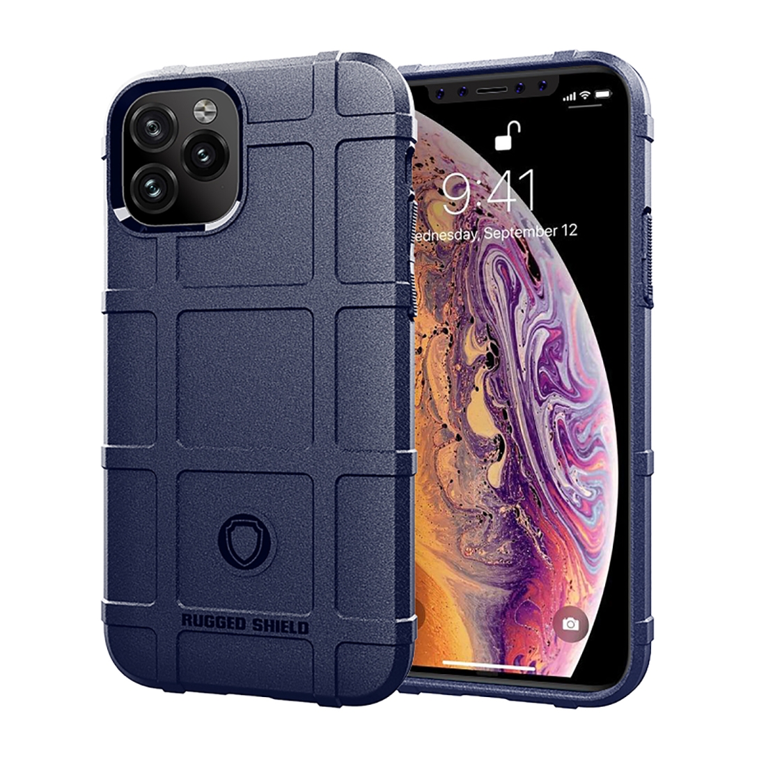 For iPhone 11 Pro Max Full Coverage Shockproof TPU Case (Blue) - Shopkiz.com
