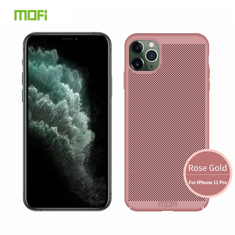 For iPhone 11 Pro MOFI Breathable PC Ultra-thin All-inclusive Protective Case(Rose gold) - Shopkiz.com