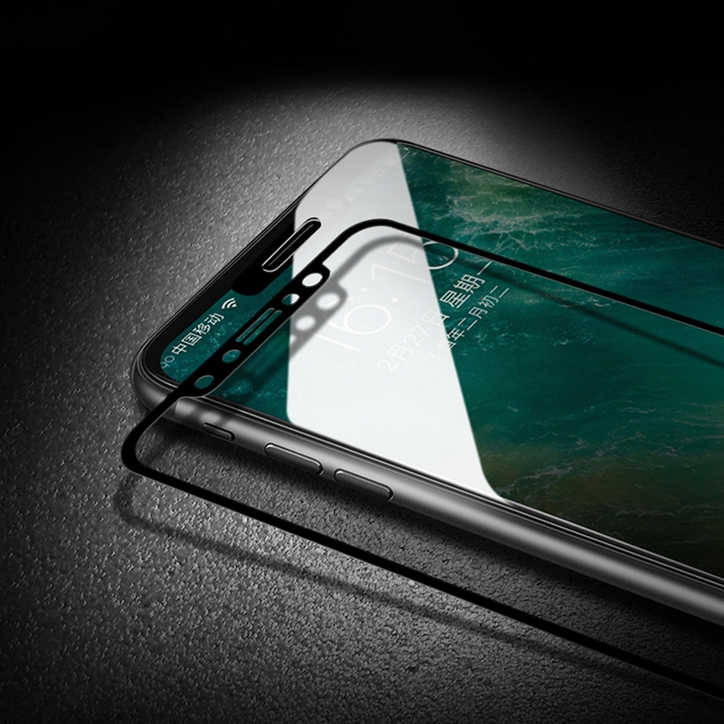For iPhone 11 Pro mocolo 0.33mm 9H 2.5D Full Glue Tempered Glass Film(Black) - Shopkiz.com