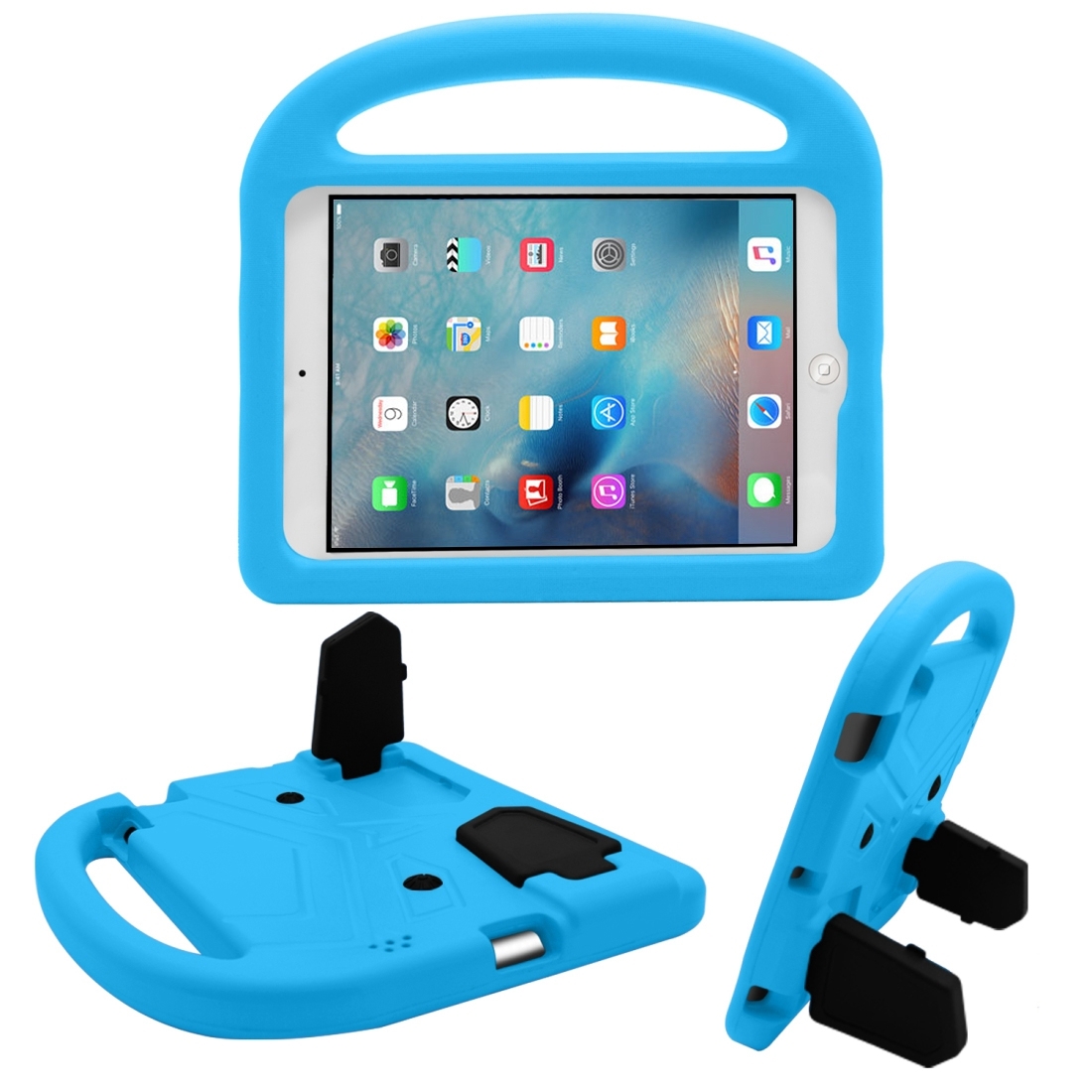 For iPad 4/3/2 Sparrow Style EVA Material Children Shockproof Casing Shell(Blue) - Shopkiz.com