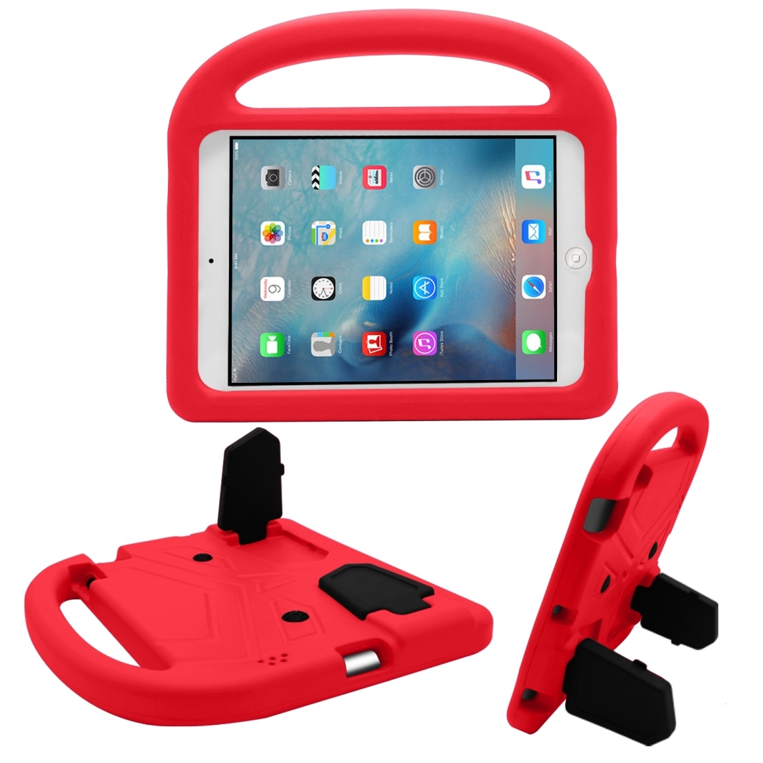For iPad 4/3/2 Sparrow Style EVA Material Children Shockproof Casing Shell(Red) - Shopkiz.com