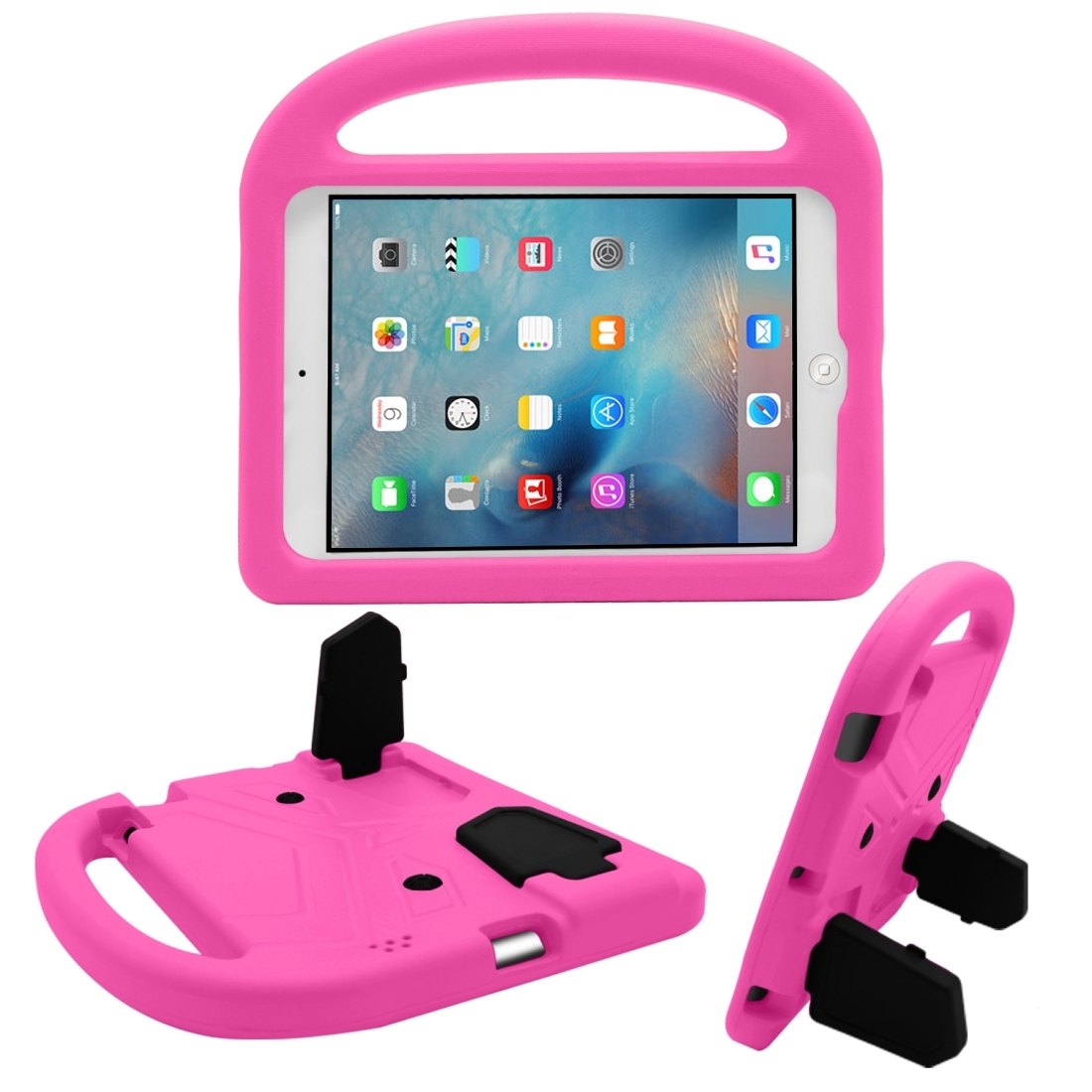 For iPad 4/3/2 Sparrow Style EVA Material Children Shockproof Casing Shell(Rose Pink) - Shopkiz.com