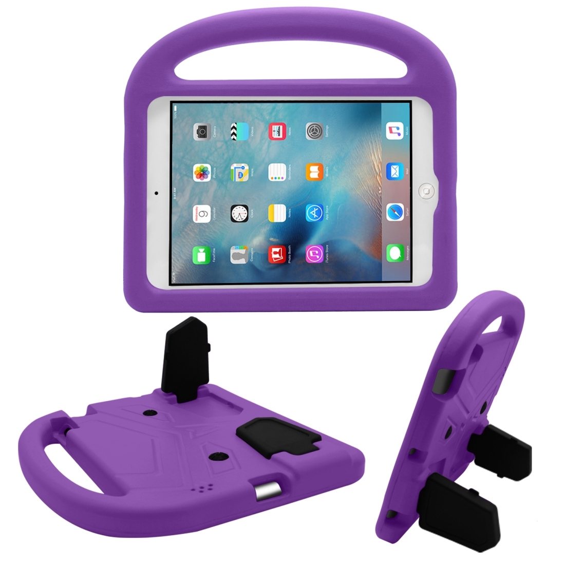 For iPad 4/3/2 Sparrow Style EVA Material Children Shockproof Casing Shell(Purple) - Shopkiz.com