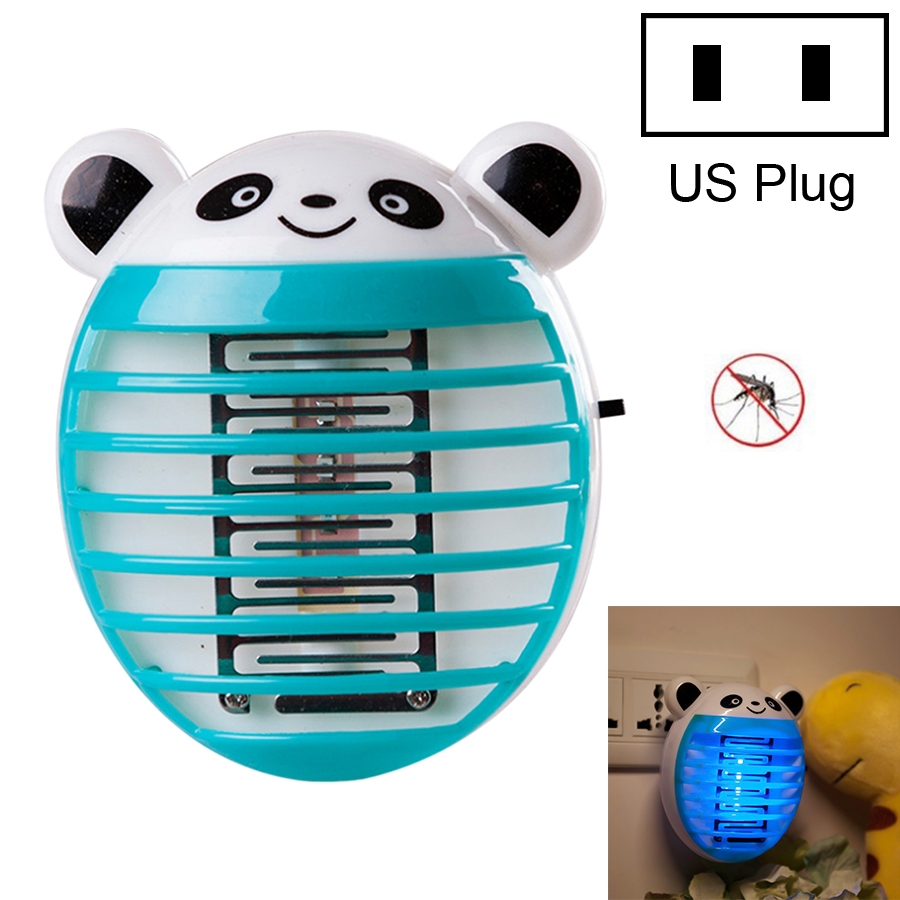 Cute Household Mosquito Killer Lamp LED Light Anti Mosquito Bug Zapper Insect Muggen Killer Night Light Colorful US Plug(Blue) - Shopkiz.com