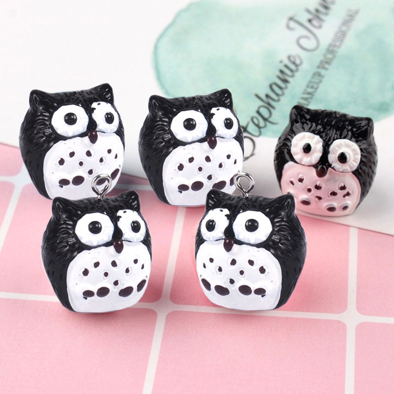 10 PCS Owl Mini Micro Landscape Decoration Resin Crafts DIY Landscape Ornaments(Black) - Shopkiz.com