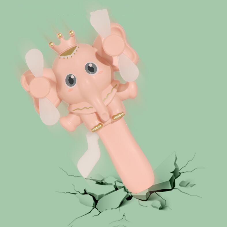 Creative Children Holding Cartoon Pressing Double-headed Leaf Small Fan Random Color Delivery - Shopkiz.com