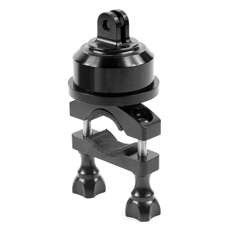 Aluminum Alloy 360 Degree Rotating Base Bike Camera Mount for Action Camera(Black) - Shopkiz.com