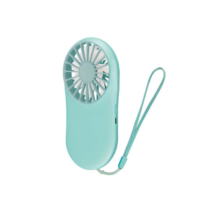 Portable Small Fan DC Mini Air Cooler Pocket Fans Usb Charge Student Outdoors Bring(Light Blue) - Shopkiz.com