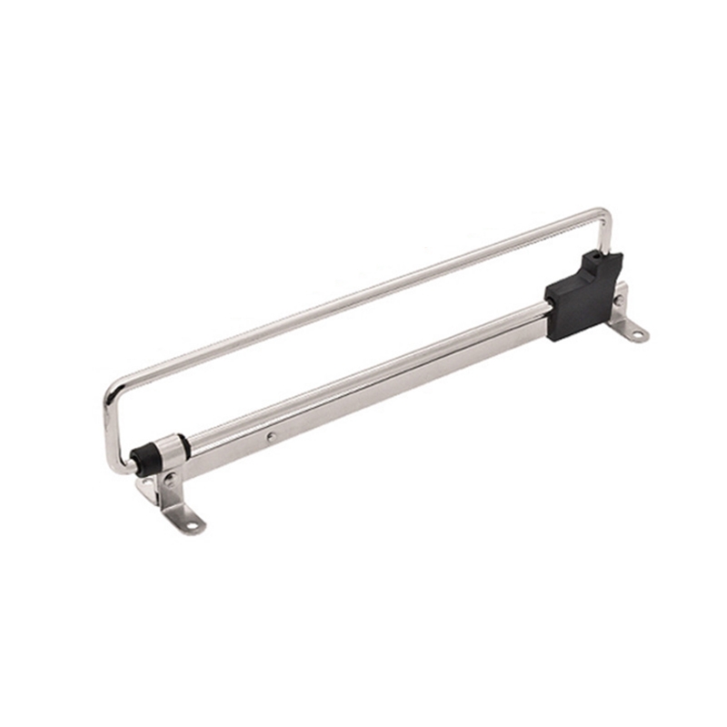 Y01 Iron Head 12 inches Wardrobe Hardware Push-Pull Hanging Rod Clothes Rail - Shopkiz.com