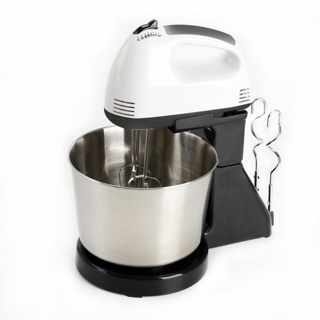 Portable Blender Electric Dough Cake Mixer Egg Whisk  Baking Whipping Cream Machine EU  Plug (Black) - Shopkiz.com