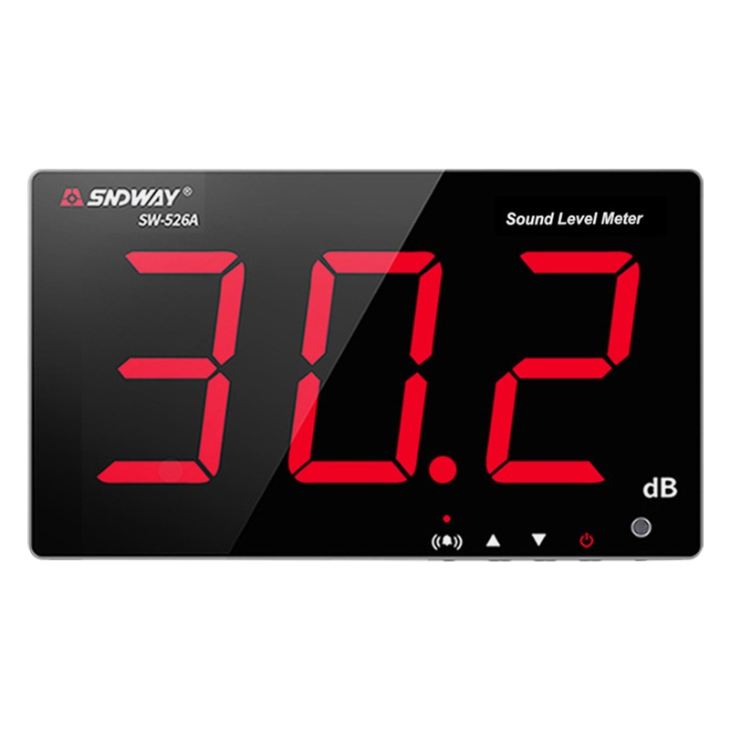 SNDWAY Wall-mounted 30~130dB Large Screen Digital Display Noise Decibel Monitoring Testers, Specification:SW526A 18 inch Display - Shopkiz.com