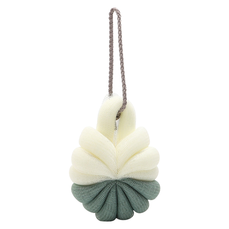Portable Hanging Bath Flower Ball Soft Foaming Shower Massage Ball Body Exfoliating Bath Brush(Green) - Shopkiz.com