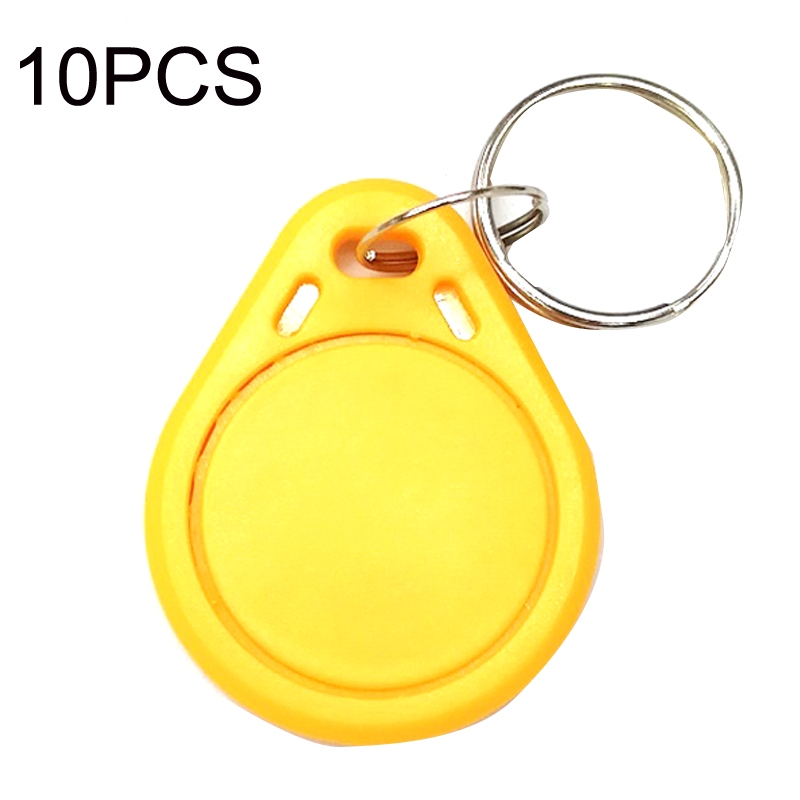 10PCS IC Access Control Card Entree Control M1 Compatibel Fudan Rfid 13.56Mhz Keyfob Sleutelhanger Tag Sleutelhanger(Yellow) - Shopkiz.com