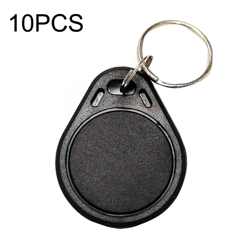 10PCS IC Access Control Card Entree Control M1 Compatibel Fudan Rfid 13.56Mhz Keyfob Sleutelhanger Tag Sleutelhanger(Black) - Shopkiz.com