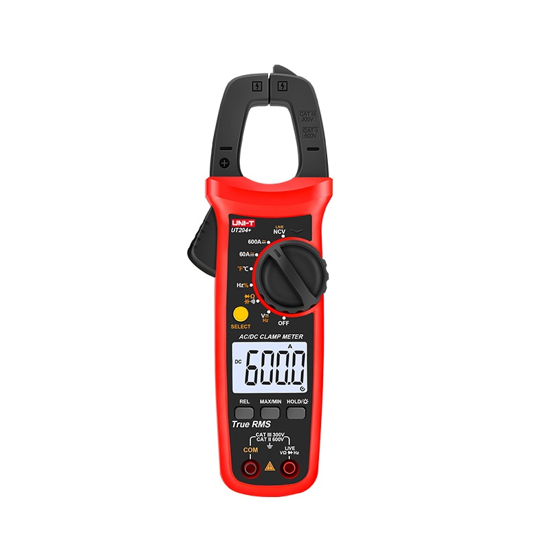 UNI-T  UT204+ 600A  Digital Clamp Meter AC DC Voltage Detector - Shopkiz.com