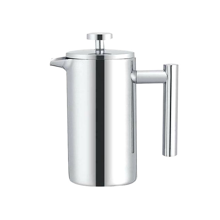 304 Stainless Steel French Pressure Coffee Pot Hand Made Tea Pot, Capacity:350ml - Shopkiz.com