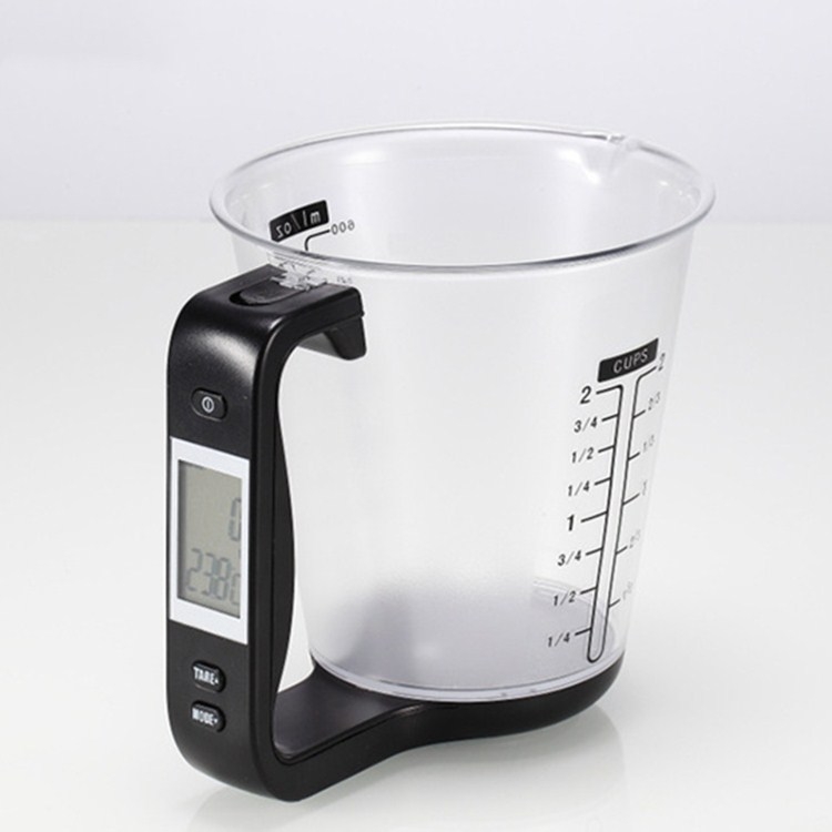 1000g / 1g Kitchen Electronic Scales Electronic Measuring Cup Baking DIY Measuring Tool(Black) - Shopkiz.com