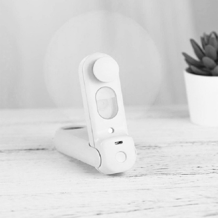 Portable Handheld Multifunction Fold Spray Fan Mini Electric Fan(Angel White) - Shopkiz.com
